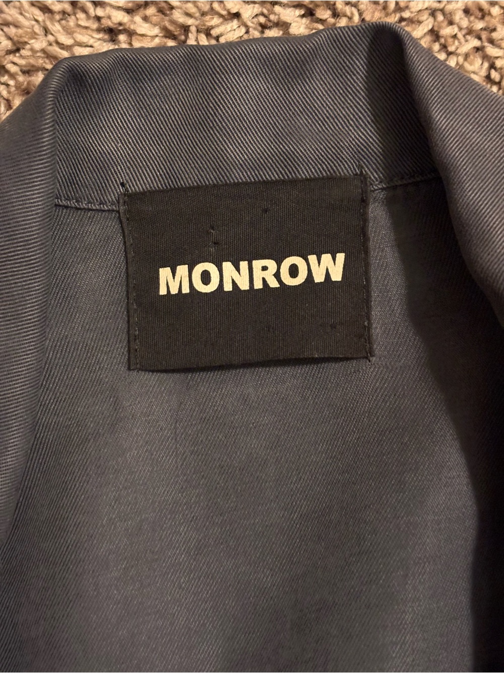 Charcoal Relaxed Blazer Jacket – Size S - Picture 3 of 9